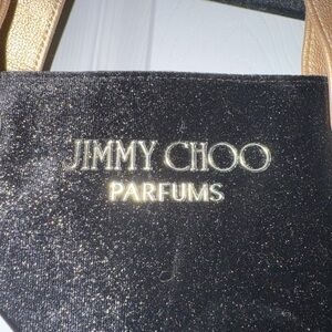 Jimmy Choo Black and Gold Cosmetic Bag